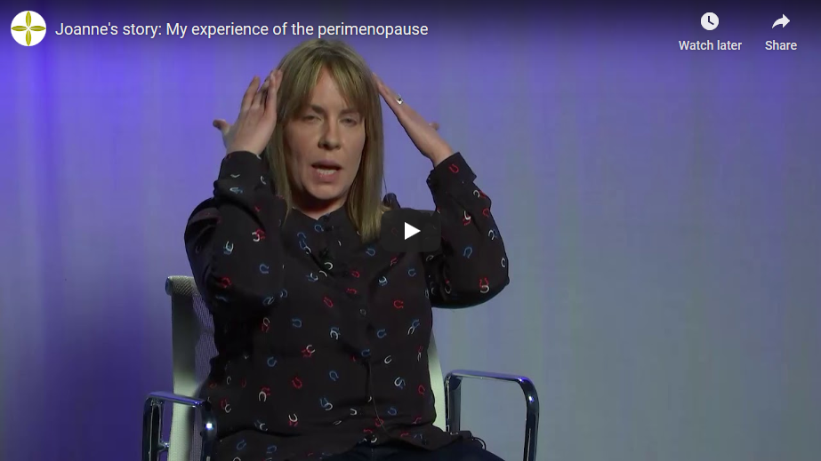 Joannes story on her journey with the perimenopause
